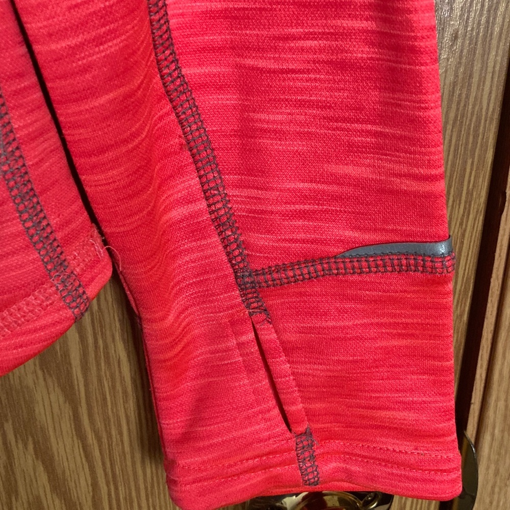Umbro Pink and Gray Quarter-Zip Pullover - Picture 3 of 4